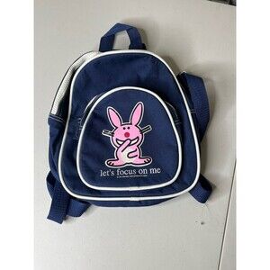 Jim Benton Happy Bunny Y2K Mini Backpack “I Know How You Feel I Just Don’t Care”